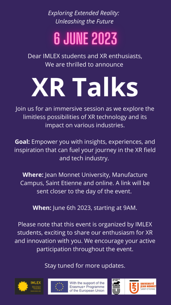 programme of xr talks event
